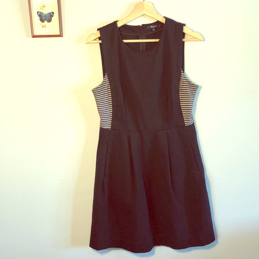 Sleeveless Madewell black dress - size 6